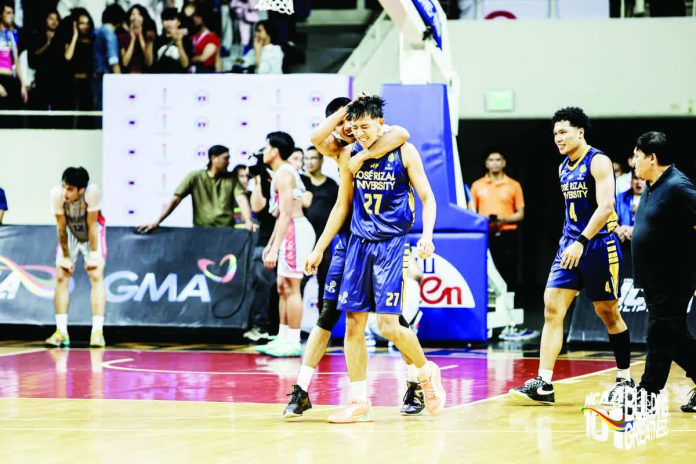 sports_Pana_resized_compressed Ivan Panapanaan delivers the game-winning basket at the buzzer as the Jose Rizal University Heavy Bombers edge the Arellano University Chiefs, 79–77, in the NCAA Season 101 men’s basketball tournament. PHOTO COURTESY OF NCAA/GMA SPORTS