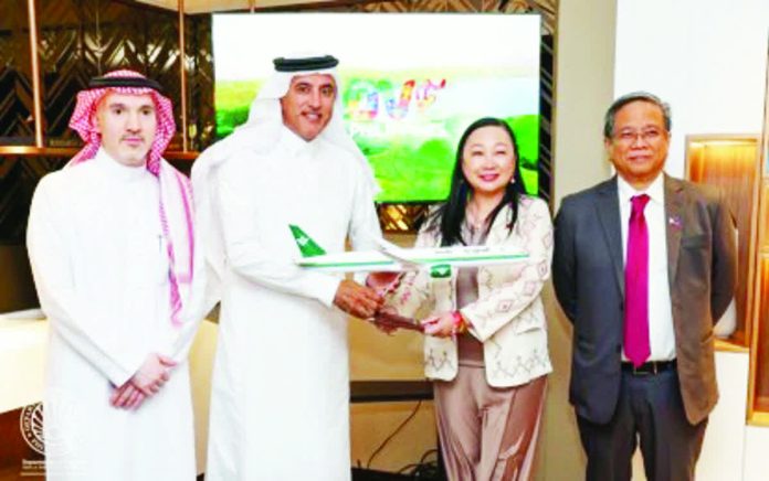 Department of Tourism (DOT) Undersecretary Verna Buensuceso (second from right) represents Tourism Secretary Christina Garcia Frasco in high-level meetings with Saudi aviation executives on the sidelines of the 26th United Nations (UN) Tourism General Assembly in Riyadh from Nov. 7 to 11, 2025. The executives discussed the expansion of air connectivity between the Middle East and the Philippines, as well as the development of joint tourism promotion initiatives. DOT PHOTO