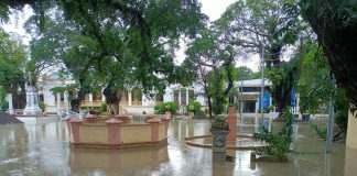 Some flooding occurred at Iloilo National High School on November 25 due to Tropical Depression Verbena.
