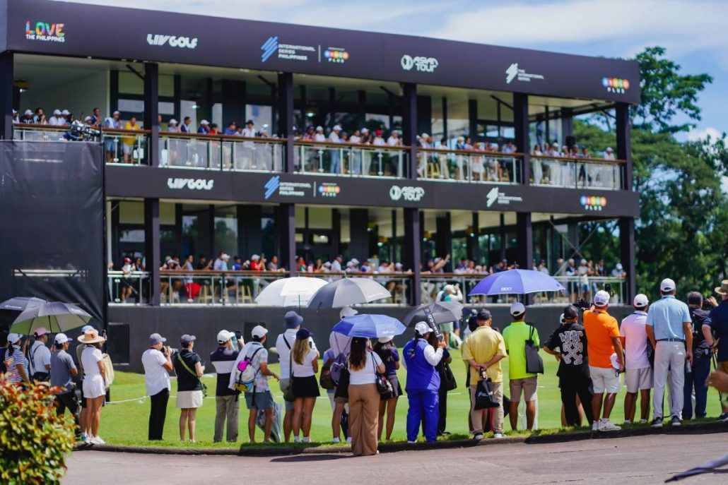 The VIP hospitality lounge with a huge golf spectator during the IS Philippines.