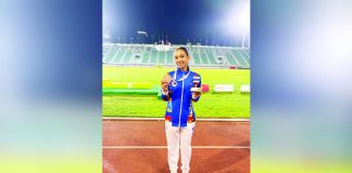 Bacolodnon runner Bernalyn Bejoy, who won the bronze medal in the women’s 800-meter run at the Southeast Asian Games in Bangkok, Thailand. PH ATHLETICS TRACK AND FIELD ASSOCIATION 