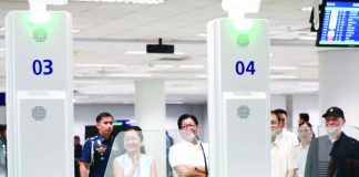 President Ferdinand Marcos Jr. lead the opening of new facilities at the Ninoy Aquino International Airport (NAIA) Terminal 3, including the rollout of biometric immigration processing. This system allows eligible passengers to clear Immigration in about 20 seconds, easing queues during peak travel. Accompanying the President is First Lady Liza Araneta-Marcos. PNA