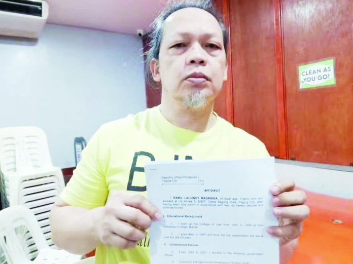 Ramil Madriaga, former aide of then Davao City mayor and now Vice President Sara Duterte, submitted a notarized affidavit and letter to the Office of the Ombudsman asking it to investigate her. He alleged having delivered large sums of money to individuals on her orders.