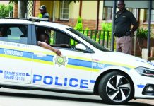 At least 11 killed in South Africa mass shooting A police car in South Africa is on standby. AFP VIA GETTY IMAGES