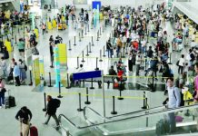 The Civil Aeronautics Board data tallied 46.84 million passenger traffic from January to September 2025. Photo shows travelers at the Ninoy Aquino International Airport. INQUIRER FILE PHOTO
