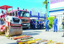 CRACKDOWN VS ILLEGAL ‘CRACKERS: PRO-6 destroys over 7,300 banned firecrackers, ‘boga’ to avert New Year injuries Police Regional Office 6 (PRO-6) officials supervised the destruction of thousands of confiscated illegal firecrackers and improvised cannons (boga) during a disposal operation at Camp Gen. Martin Teofilo B. Delgado in Fort San Pedro, Iloilo City, on Dec. 27, 2025, as part of intensified efforts to prevent firecracker-related injuries ahead of the New Year. PRO-6 PHOTO