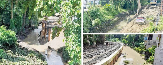 evidently RECLAMATION WORKS EVIDENT ALONG BUNTATALA CREEK. A portion of Buntatala Creek shows clear signs of reclamation and backfilling undertaken for the Access Road Section 1 (Bike Lane) Project of the Department of Public Works and Highways – Iloilo City District Engineering Office, according to the Department of Environment and Natural Resources – Environmental Management Bureau Region 6.