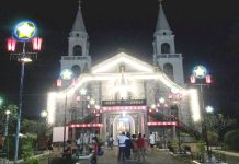 The Jaro Metropolitan Cathedral is illuminated with Christmas lights as churchgoers arrive for Simbang Gabi during the Advent season a few Christmases back, reflecting the long-standing Ilonggo tradition of Masses in preparation for the celebration of Christmas. PN FILE PHOTO