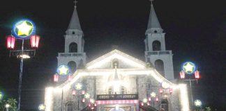 The Jaro Metropolitan Cathedral is illuminated with Christmas lights as churchgoers arrive for Simbang Gabi during the Advent season a few Christmases back, reflecting the long-standing Ilonggo tradition of Masses in preparation for the celebration of Christmas. PN FILE PHOTO