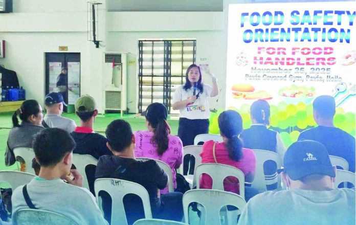 ime_food_safety_copy_resized_compressed Food handlers and small food business owners in Pavia, Iloilo attend a Food Safety Orientation conducted by the Iloilo Provincial Health Office in partnership with the Pavia Primary Care Facility, aimed at strengthening proper food handling, sanitation, and hygiene practices to prevent foodborne illnesses. IPHO PHOTO