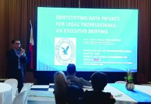 Lawyers urged to upskill as privacy, cybersecurity rules rapidly evolve Atty. Jon O. Bello discusses key provisions and common misconceptions about the Data Privacy Act during the executive briefing “Demystifying Data Privacy for Legal Professionals” held at the Casa Real Social Hall of the Iloilo Provincial Capitol on Dec. 5, 2025. IME SORNITO/PN