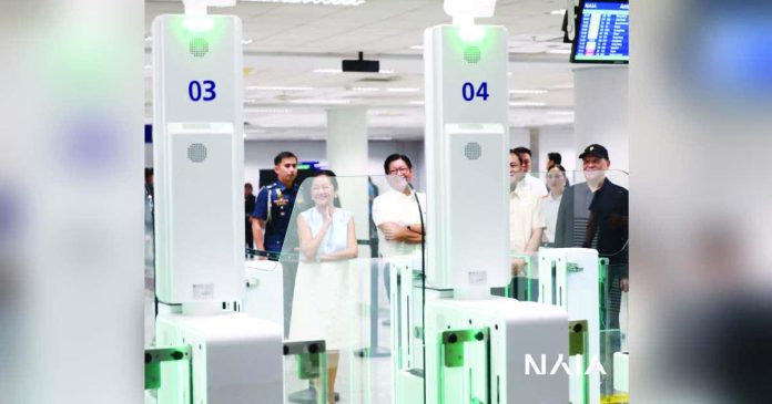 naia1 copy_superimposed_compressed President Ferdinand Marcos Jr. and First Lady Liza Marcos graced the opening of new facilities at the Ninoy Aquino International Airport (NAIA), led by the rollout of biometric immigration processing, the All-Filipino Tambayan Food Hall and the Mezzanine Food Hall, and the newly completed Dignitaries Lounge. NAIA PHOTOS