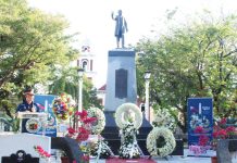 “Today, the spirit of [Jose] Rizal continues to guide many Filipinos who strive for social justice and equality. While the forms of our struggles may have evolved, the pursuit of freedom from fear, violence, and injustice remains a core aspiration for all,” says Police Regional Office 6 director Brigadier General Josefino D. Ligan. AJ PALCULLO/PN