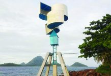 WIND POWER FOR THE ISLAND. A small-scale wind turbine installed along the coast of Barangay Botlog, an island village in Concepcion, Iloilo, now provides renewable electricity for streetlights, a day care center, and a charging station at the barangay hall, bringing reliable power to an off-grid community through a project led by the Department of Science and Technology. RADYO PILIPINAS-ILOILO PHOTO