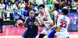 Chris Newsome spearheaded the offense for Meralco Bolts in their victory over Rain or Shine Elasto Painters. PBA PHOTO