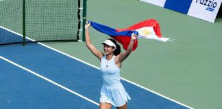 Alexandra Eala captured the gold medal in the women's tennis singles event of the 33rd Southeast Asian Games in Thailand. POC PHOTO