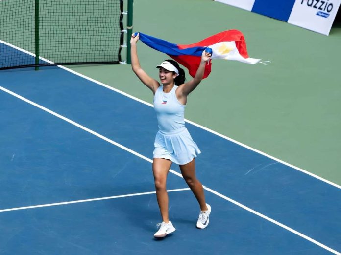 Alexandra Eala captured the gold medal in the women's tennis singles event of the 33rd Southeast Asian Games in Thailand. POC PHOTO