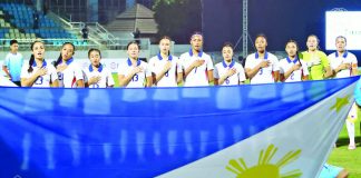 The Philippine women’s football team storms into the semifinals of the 33rd Southeast Asian Games after dismantling Malaysia, 6-0. PFF PHOTO