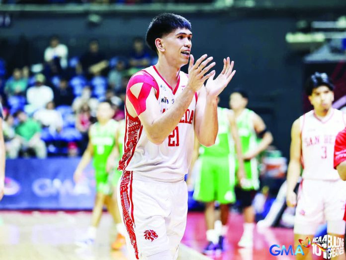 sports_San_Beda_resized_compressed Yukien Andrada spearheaded San Beda University Red Lions’ win over the College of St. Benilde Blazers. NCAA PHOTO