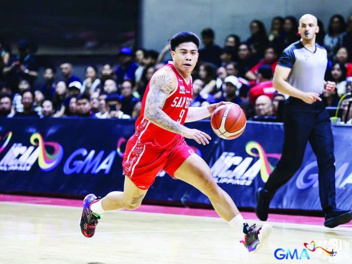 Ilonggo John Bryan Sajonia played a key role in San Beda University Red Lions’ win over Colegio de San Juan de Letran Knights. PHOTO COURTESY OF NCAA/GMA SPORTS