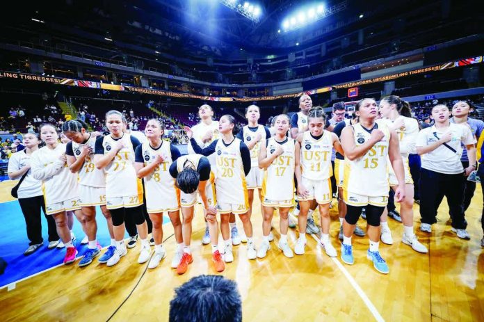 sports_UST_resized_compressed University of Santo Tomas Growling Tigresses are once again crowned champions in UAAP Season 88 women’s basketball. UAAP PHOTO