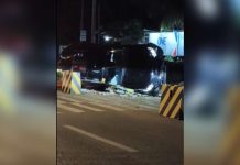 SUV hits concrete road barriers in Jaro Screenshot/Cloyd Arquelola Amor