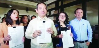 A second impeachment complaint is filed against President Ferdinand Marcos Jr. at the House of Representatives on Jan. 22, 2026. Bagong Alyansang Makabayan chairman Renato Reyes and former ACT Teachers party-list representative France Castro accused Marcos of betrayal of public trust due to his non veto of the unprogrammed appropriations in the 2026 budget. SCREENGRAB FROM FACEBOOK