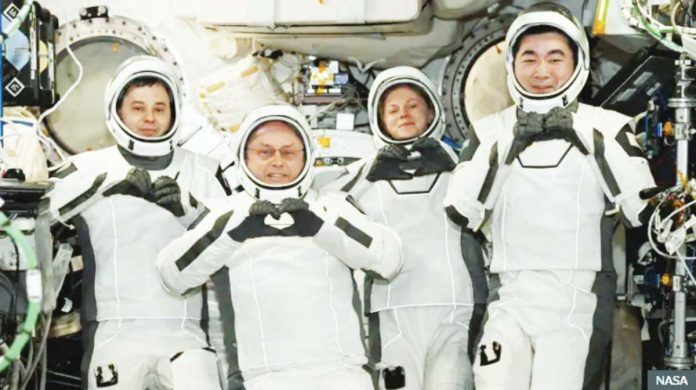 Astronauts Astronauts Oleg Platonov, Mike Fincke, Zena Cardman, and Kimiya Yui ended their International Space Station stay one month early. NASA