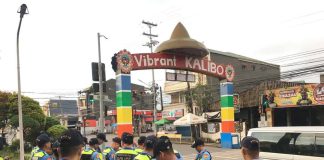 Police officers conduct foot and mobile patrols along major roads and inside festival zones in Kalibo, Aklan, as nearly 3,000 personnel are deployed to secure the Ati-Atihan Festival and ensure public safety during the week-long celebration. AKSYON RADYO ILOILO 720