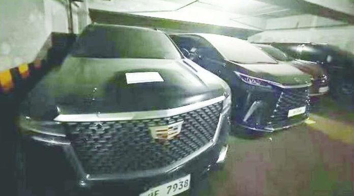 Authorities_seize_copy_resized_compressed Authorities seize at least 14 luxury cars allegedly connected to former House of Representatives appropriations chairperson and resigned Ako Bicol party-list congressman Zaldy Co in a search warrant operation in a Taguig City condominium on Thursday night, Jan. 8, 2026. PHOTO FROM THE PHILIPPINE NATIONAL POLICE HIGHWAY PATROL GROUP