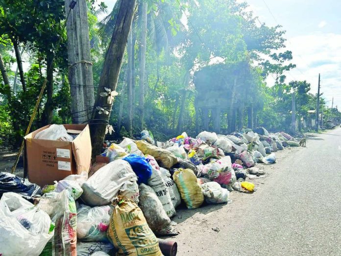 Garbage piled up along the roadside in Barangay Punta Taytay, Bacolod City, Friday afternoon, January 9, 2026. AKSYON RADYO BACOLOD FB PHOTO