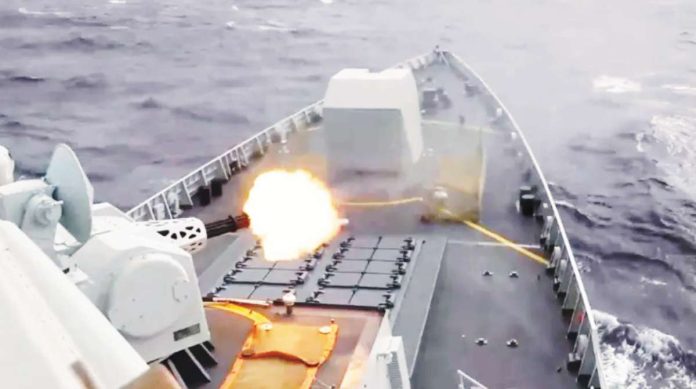 China copy The Chinese military published a video showing warships being deployed as it announced drills in the Taiwan Strait. BBC