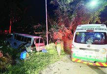 8 injured as van overshoots road in NegOcc town This family van overshot the road in Purok Talos, Barangay Igmaya-an, Don Salvador Benedicto, Negros Occidental on January 20, 2026 when the brakes malfunctioned while the driver was negotiating a blind curve. Eight individuals, including the driver, were injured. AKSYON RADYO ILOILO/FACEBOOK PHOTO