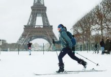 Snowfall, ice cause travel chaos across western Europe Snow lies on ground outside Schiphol Airport in Amsterdam. REUTERS