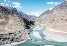 Himalayas bare and rocky after reduced winter snowfall A general view of a river running through the area with the Himalaya Mountains in the background in Leh, one of the most remote areas of the Indian-administered portion of the Kashmir region. GETTY IMAGES