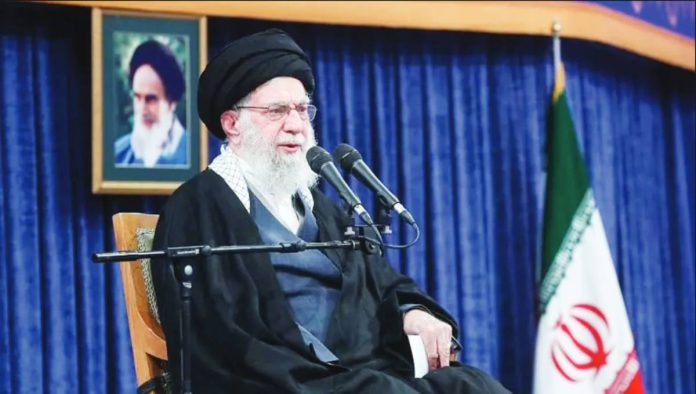 Iran Iran's Supreme Leader Ali Khamenei speaks in Tehran. "We consider the US president criminal for the casualties, damages and slander he inflicted on the Iranian nation," he says. GETTY IMAGES