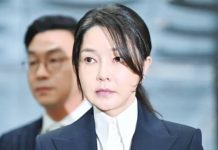 Former South Korea first lady Kim Keon Hee arrives in court in Seoul to attend a hearing. IMAGE COURTESY OF YONHAP