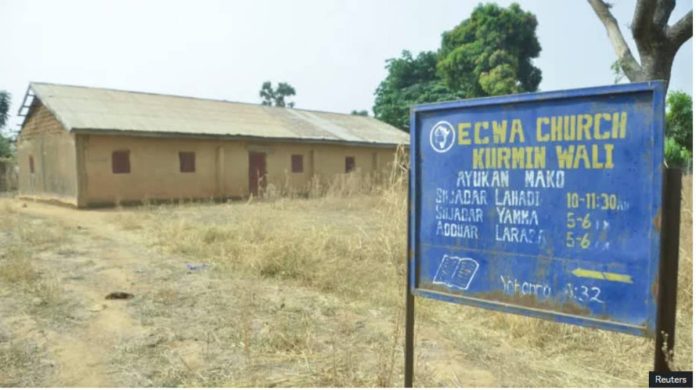 Nigeria_compressed This is one of the three churches attacked by kidnappers in Nigeria recently. REUTERS