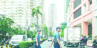 Quezon City Police District officers go around a commercial area in Cubao. Security operations will remain in effect until Jan. 6, including intensified anti-criminality campaigns and motorist assistance along major highways. The Philippine National Police reported a 12.4 percent decline in the country’s overall crime rate in 2025 compared to the previous year. PNA