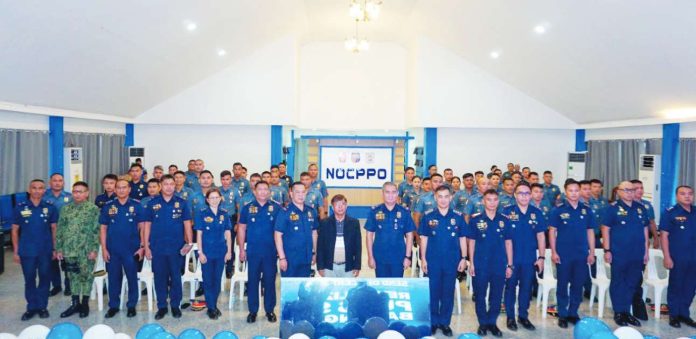 During the Police Regional Office–Negros Island Region’s (PRO-NIR) Send-Off Ceremony of the Revitalized Pulis sa Barangay (PSB) Program on January 16 at Kanlaon Hall, Camp Alfredo M. Montelibano Sr., Barangay Estefania, Bacolod City. PRO-NIR PHOTO
