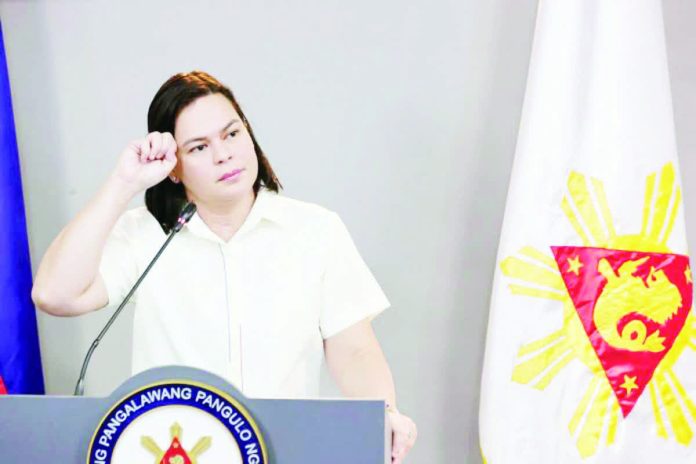VP_Sara_copy_resized_compressed The plunder and graft complaint against Vice President Sara Duterte-Carpio covers her actions during her terms as Davao City vice mayor and mayor, as well as her later roles as vice president and secretary of education. PHILIPPINE DAILY INQUIRER, GRIG C. MONTEGRANDE
