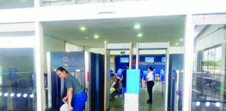 Gov. Arthur Defensor Jr. has expressed opposition to returning the initial ground-floor X-ray screening at Iloilo International Airport, noting that many airports abroad have already abandoned multiple screening stages in favor of smoother passenger flow. Right photo shows passengers undergoing the initial security screening at the airport in September 2025. The screening was later ordered removed by Transportation Secretary Giovanni Lopez to free up space for passengers. DOTR PHOTO
