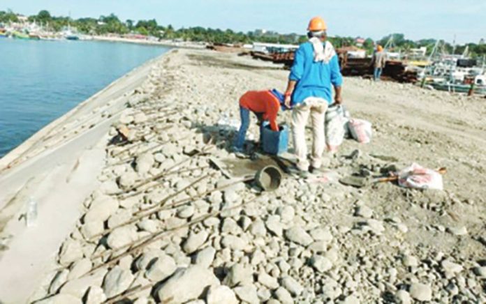 antique_fish_port_resized The boulder fill and slope protection at the causeway and pier of the San Jose de Buenavista fish port in Antique in this photo taken on Jan. 14, 2026. Darcy Bungay, San Jose de Buenavista Municipal Economic Enterprise and Development Officer, said in an interview on Wednesday, Jan. 28, that they are expecting the fish port upgrading project to be completed this coming May. PHOTO COURTESY OF DA-PRDP