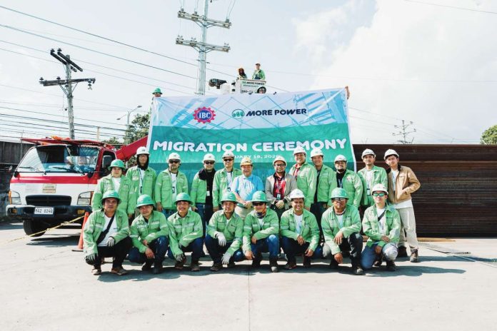 banner pic MORE Electric and Power Corporation (MORE Power) completed International Builders Corporation’s (IBC) power supply migration within just a few hours on Sunday, January 18, 2026. The Migration Ceremony was attended by MORE Power president and chief executive officer Roel Z. Castro and IBC owner Alfonso Tan.
