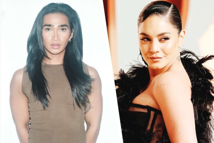 Bretman Rock @bretmanrock/Instagram photo; Vanessa Hudgens. JUST JARED PHOTO