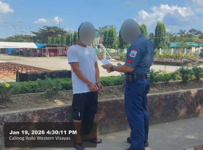 The arrest of alias “Kevin,” a construction worker listed among Iloilo Province’s top 10 most wanted, in Barangay Poblacion, Calinog, on January 19. The suspect faces charges for attempted murder and is now in police custody. IPPO PHOTO