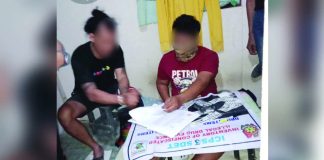 Police recovered P374,000 worth of suspected shabu from alias “Gian” (left) in a buy-bust operation in Barangay Dungon B, Jaro, Iloilo City, on Jan. 21, 2026. PRO-6 PHOTO
