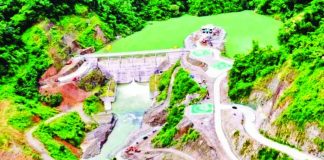 This aerial shot shows a portion of the Jalaur River Multipurpose Project Phase II in Calinog, Iloilo. The mega dam is envisioned to provide irrigation water to farmers, particularly in rice-producing areas. Iloilo is one of the top rice-producing provinces in the country. NIA JALAUR RIVER MULTI-PURPOSE PROJECT STAGE II FACEBOOK PHOTO