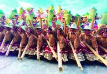 Maasin champion festival’s return to nat’l stage halted BAMBOO BEAT, GRAND SLAM FEAT. Performers of the Tultugan Festival of Maasin, Iloilo power through a high-energy routine during the Kasadyahan sa Kabanwahanan 2026, showcasing synchronized bamboo percussion, intricate costumes, and disciplined choreography that propelled the festival to a historic third straight championship. MAI LADIAO/PN