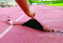 Viral post sparks urgent repair push for Iloilo Sports Complex track oval WORN TRACK SURFACE. Portions of the rubberized track oval at the Iloilo Sports Complex in La Paz, Iloilo City peel off and expose the underlying surface, raising safety concerns among athletes and prompting calls for urgent repair after photos of the damage circulated on social media.